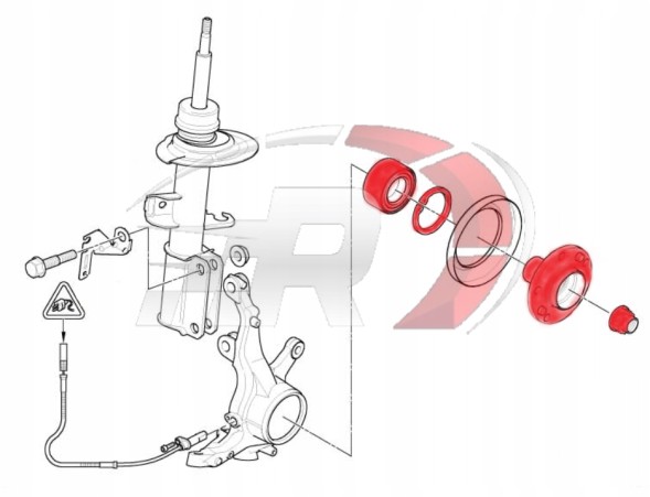 SKF RL3675 BMW X5 E53 2000-2006 Маточина колеса + Комплект підшипника переднього колеса