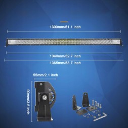 Китай LAMPA ROBOCZA 12v 24V NAJMOCNIEJSZA TANIO LED 130CM LED BAR RGR DALEKOSIĘŻNA LAMPA DO OFF ROAD PANEL LED РОБОЧА ЛАМПА ДАЛЬНЬОГО СВІТЛА 130 СМ, 12В 24В, СВІТЛОДІОДНА БАЛКА OFF ROAD 900W