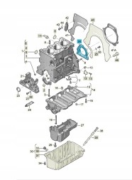 Volkswagen OE 045103171G Ущільнювальний фланець ASO VW SKODA SEAT