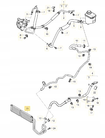 Porsche OE OE PORSCHE ОПОРА КЕРМОВОГО РАДІАТОРА PORSCHE CAYENNE I 4.8 95534706904