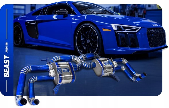 Китай Wydech Tłumik Tytanowy Sportowy Aktywne Klapy Układ Wydechowy Audi R8 06-19 Вихлоп Глушник Титановий Спортивний Активні Клапті Вихлопна система Audi R8 06-20