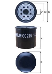 OC215 MAHLE ORIGINAL Фільтр мастил