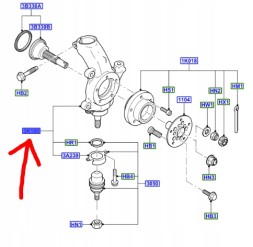 Ford OE 6C11-3K185-BC РУЧКА ПЕРЕДНЯ З МАТОЧИНОЮ ПРАВА FORD TRANSIT Mk6 2006-