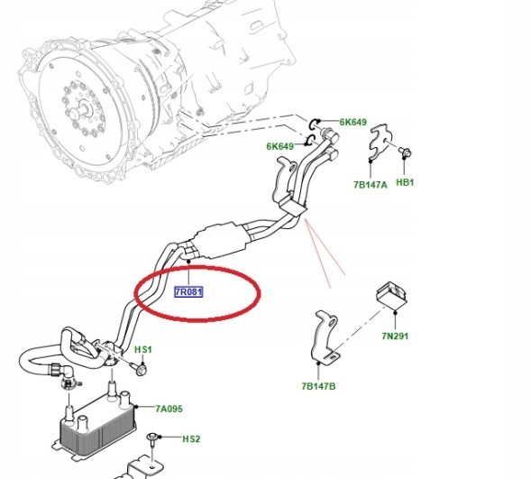 Land Rover OE LR092830 LR136450 ШЛАНГИ ОХОЛОДЖУВАЧА ОЛИВИ RANGE ROVER VELAR LR136450 LR092830 JAGUAR F-PACE