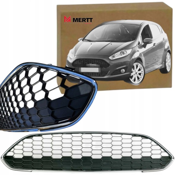 Mertt MRT-2031590 FORD FIESTA VI 2013-2017 РАДІАТОРНА КАМЕРА ПЕРЕДНІЙ ГРИЛЬ + ХРОМ 2027614