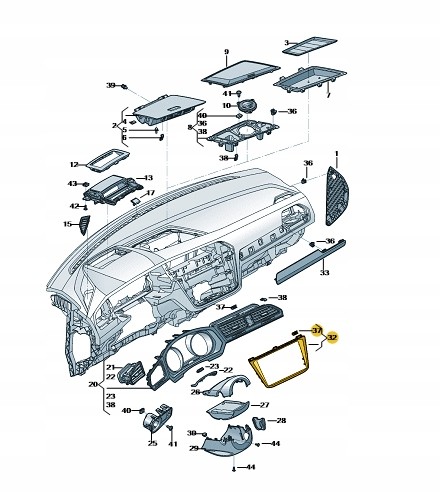 VOLKSWAGEN OE ЗАСЛОНЕНА РАДІО НАВІГАЦІЯ TIGUAN 5NN858069DWQD