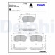 LP1442 DELPHI Комплект гальмівних колодок з 4 шт дисків