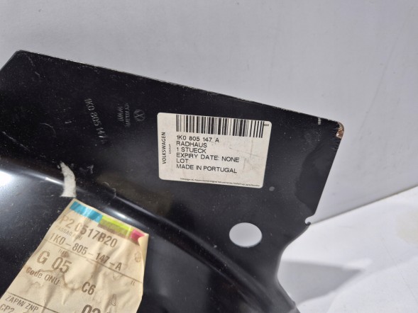 Volkswagen OE VW 1K0805147A НАДКОЛЕСО МЕТАЛЕВА ОБШИВКА ЛІВА VW ГОЛЬФ V 5 EOS JETTA 1K0805147A