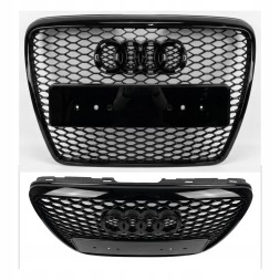 Pulse A6-RS101 Решітка радіатора Audi A6 C6 2004-2011 Чорний глянець Стиль RS6