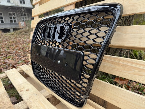 Pulse A6-RS101 Решітка радіатора Audi A6 C6 2004-2011 Чорний глянець Стиль RS6