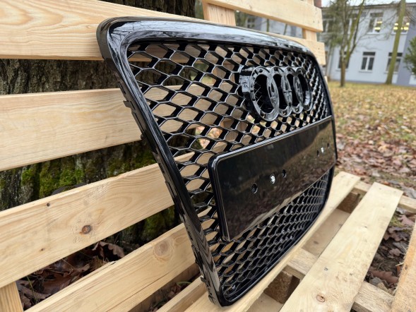 Pulse A6-RS101 Решітка радіатора Audi A6 C6 2004-2011 Чорний глянець Стиль RS6