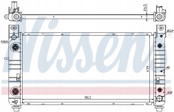 Nissens 69091 Радіатор, система охолодження двигуна nissens 69091