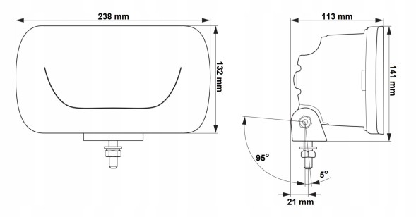 Hella 1FE 016 773-011 Світлодіодний фара-шукач hella 1fe016773 jumbo led 12/24v