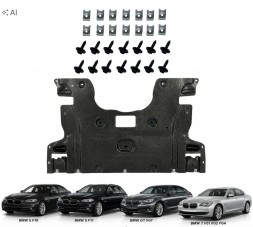 PC 1 51758035943 + SP ЗАХИСТ ДВИГУНА ПІД ДВИГУН BMW 5 F10 F11 GT F07 7 F01 F02 F04 + КРІПЛЕННЯ