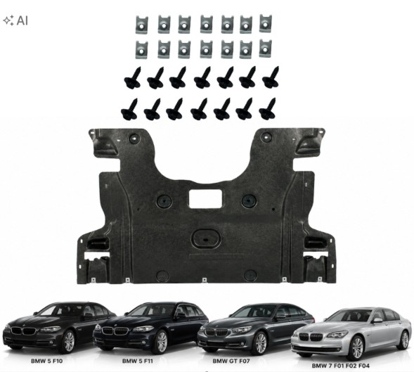 PC 1 51758035943 + SP ЗАХИСТ ДВИГУНА ПІД ДВИГУН BMW 5 F10 F11 GT F07 7 F01 F02 F04 + КРІПЛЕННЯ