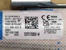 Porsche OE 971880441B / 971880442B PORSCHE PANAMERA 2016-2023 ПОДУШКА БЕЗПЕКИ ЗАДНЄ СИДІННЯ КОМПЛЕКТ 971880441B + 971880442B