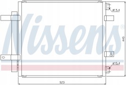 Nissens 94866 Кулер кондиционера для daimler super eight 4.2