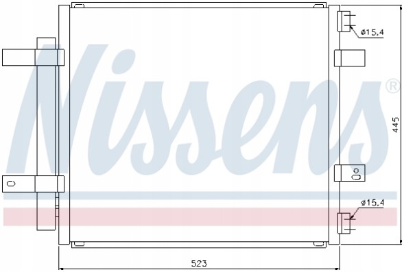 Nissens 94866 Кулер кондиционера для daimler super eight 4.2