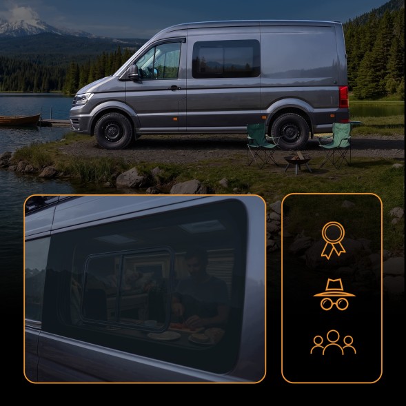 CHROMEMASTER CH-GL-0095-R36 Переднє ліве розкривне бокове скло для MERCEDES SPRINTER W906 2006-2018