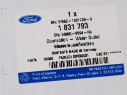 Ford OE BM5G-8594-FA Роз'єм корпусу термостата 1.6 sigma gtdi