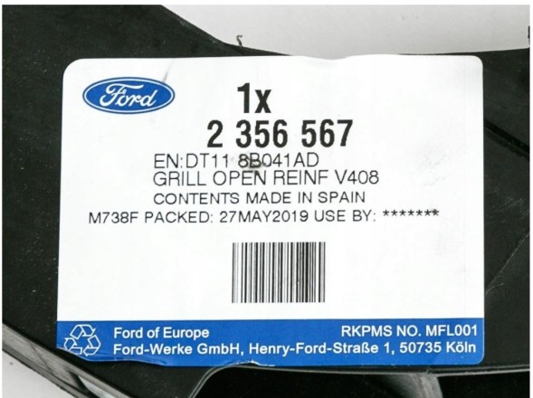 Ford OE DT118B041AD посилення пояса