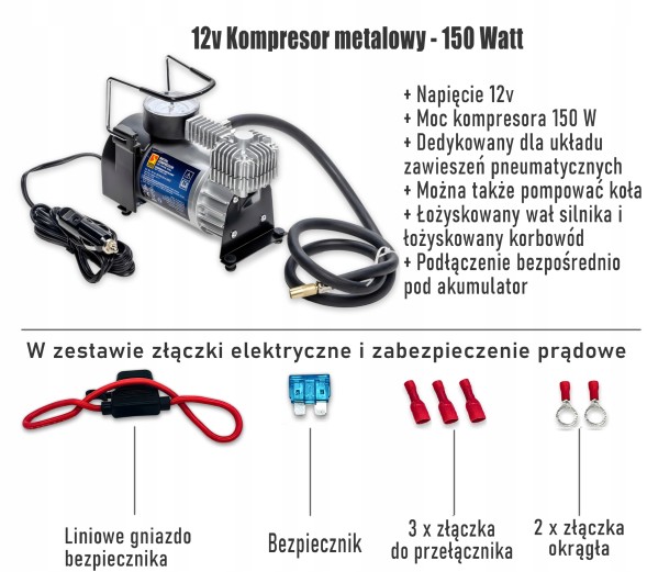 Rubena ASK_BLUE_Iveco_60c_65c_2xMANO Пневматичні подушки для iveco daily 60с - 75с двоконтурна система