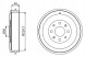 Bosch BOS0 986 477 208/RS1 Комплект гальмівних барабанів bosch 568000 55704058 5