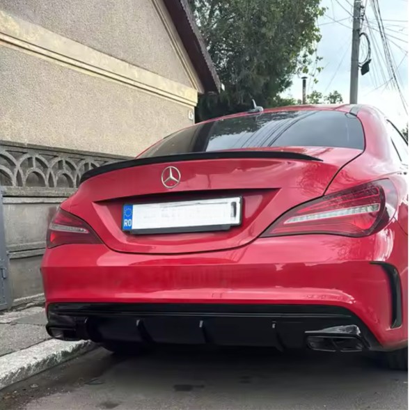 Китай Dyfuzor Dokładka Tylnego Zderzaka W117 X117 Дифузор Mercedes C117 X117 CLA AMG Line Накладка на бампер Чорний глянець