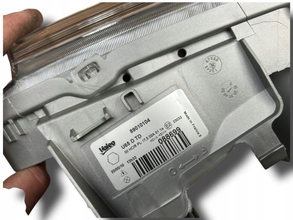 Fiat OE 89010104 Права передня лампа Fiat Scudo 04-07 OEM 9467119688 ORG / !J