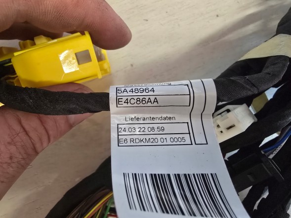 BMW OE ZESTAW KABLI FOTELA LEWA BMW 1 F40 F44 5A48966 NOWE ORGINAŁ QUALI0707 КОМПЛЕКТ КАБЕЛІВ КРІСЛА ЛІВА BMW 1 F40 F44 5A48966 ОРГІНАЛ