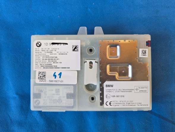 BMW OE MODUŁ TELEMATIC ATM (41) BMW G20 G26 G30 G05 G06 G12 U06 U11 5B616E7 5B418F3 NOWY ! quali21022026 ТЕЛЕМАТИЧНИЙ МОДУЛЬ ATM (41) BMW G20 G26 G30 G05 G12 U06 U11 5B616E7 5B418F3