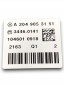 Mercedes-Benz OE MERCEDES BENZ W204 БАГАТОФУНКЦІОНАЛЬНА ПАНЕЛЬ КНОПОК A2049053151