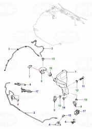 Jaguar OE Форсунка омивача правої фари Jaguar XE X760 T4N8133 GX7313K130BA