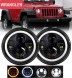 CHINA TXJ 223 Jeep wrangler jk lj світлодіодні лампи 7'' ринги лампи angel eyes drl затвердження