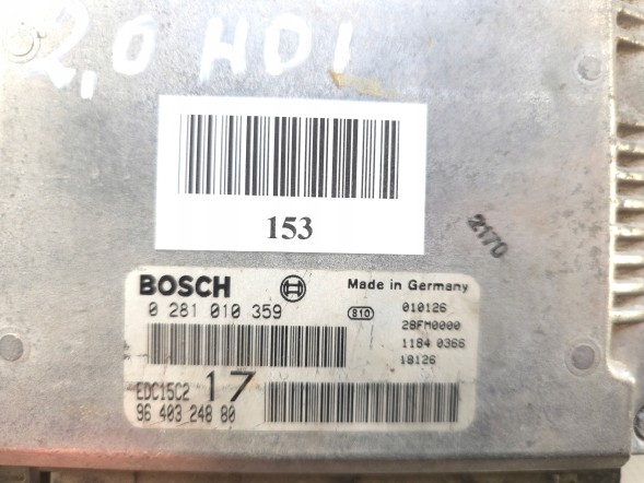 Peugeot OE 9640324880 PEUGEOT CITROEN 2.0 КОНТРОЛЕР КОМП'ЮТЕР SILINK ORIGINAL PŃ#