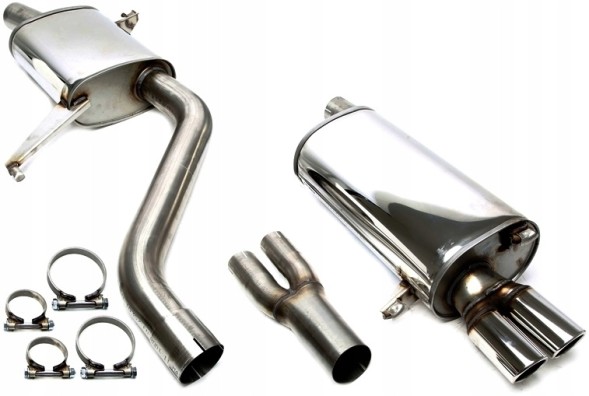 TA-Technix 02AU044-15-1 Спортивна вихлопна система CATBACK 2x70mm TA 02AU044-15 AUDI 100 C4 S4 V8