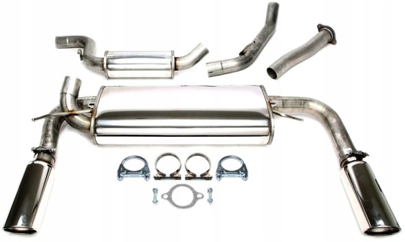 TA-Technix 02VO010-10D-1 Спортивна вихлопна система CATBACK 1x100мм TA TECHNIX VOLVO S40 II (544) T5