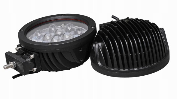 KALIX KP00021 Світлодіодна далекобійна лампа 60W робоча кругла чорна галоген комплект