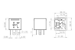0986AH0251 BOSCH Реле універсальне