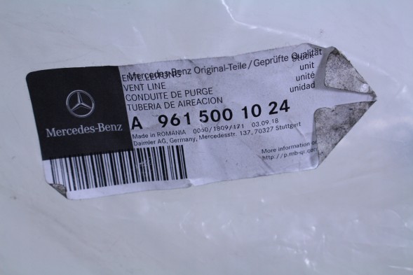 Mercedes-Benz OE A9615001024 MERCEDES ШЛАНГ ВОДЯНИЙ MERCEDES ACTROS MP4 A9615001024