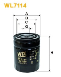 WL7114 WIX FILTERS Фільтр оливи