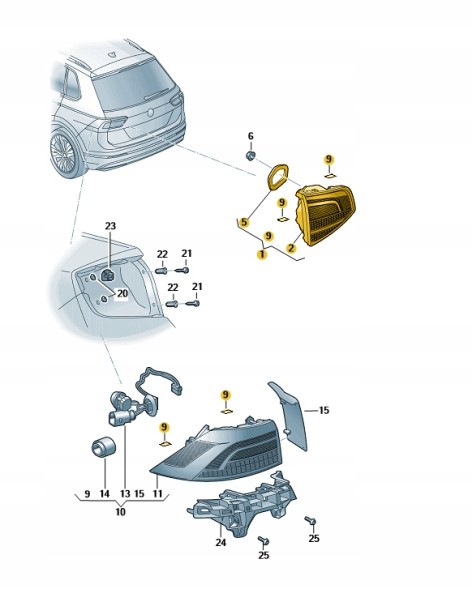 Skoda OE j'HNhb8v6o Лампа ліва тильна kamiq 658945307a
