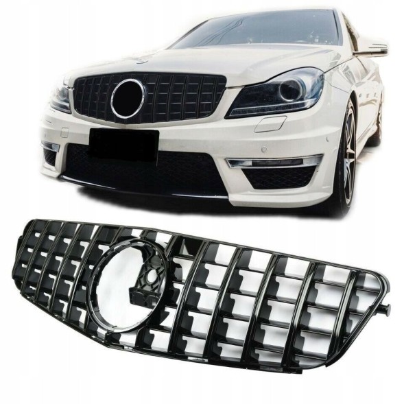 Automaniac A204037 ЗНЯТТЯ РЕШІТКИ MERCEDES C W204 S204 C204 PANAMERICANA AMG GT GLOSS BLACK