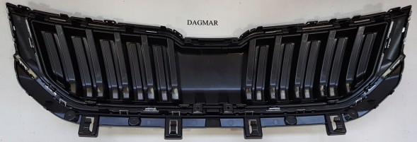 Polcar 57A853653 ZD4 Skoda Karoq 17-21 АТРАПА ПЕРЕДНІЙ МАНГАЛ ЧОРНИЙ ГЛЯНЕЦЬ