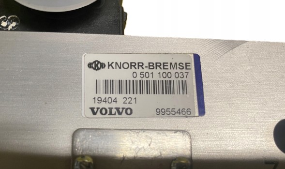 Volvo OE 9955466 Клапан управління подушками knorr bremse 0501100037 volvo 9955466