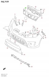 Suzuki OE 72110-60R00-BVW SUZUKI VITARA III 2015 - 2018 ГРИЛЬ ХРОМ