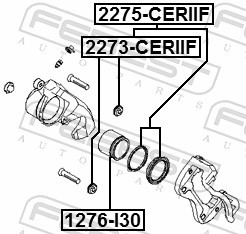 2275 CERIIF FEBEST Ремкомплект супорта