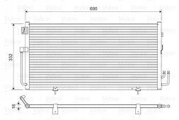 Valeo 814063 Конденсатор, кондиціонер valeo 814063