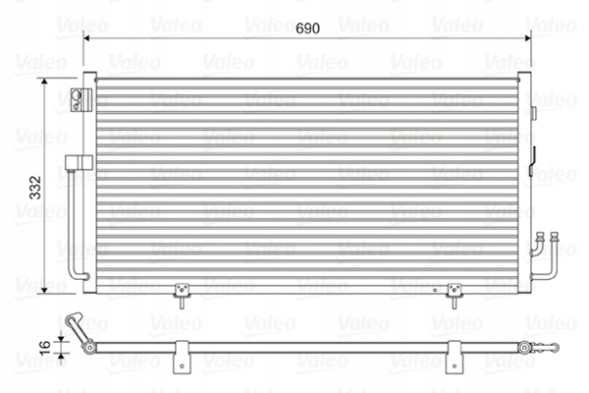 Valeo 814063 Конденсатор, кондиціонер valeo 814063