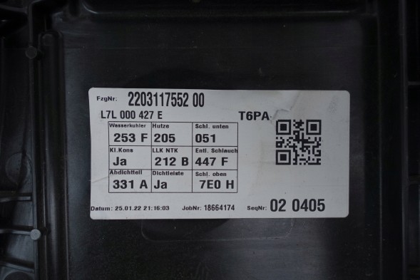 Volkswagen OE WENTYLATOR CHŁODNICY VW T6 LIFT 7LA959455 7LA121205 ВЕНТИЛЯТОР РАДІАТОРА ЕЛЕКТРО 600W VOLKSWAGEN TRANSPORTER T6 ОРИГ. OE